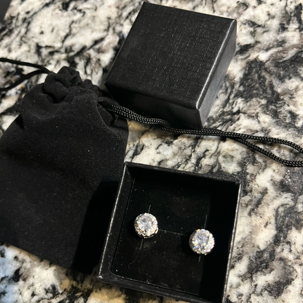 Elegant Silver Stud Earrings